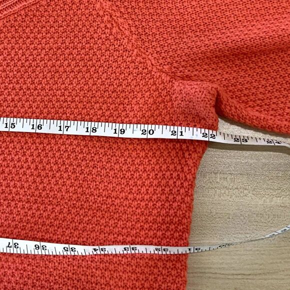 NWT! Lightweight Cable Knit Boatneck Sweater By Croft & Barrow in Coral Size L - Picture 9 of 11
